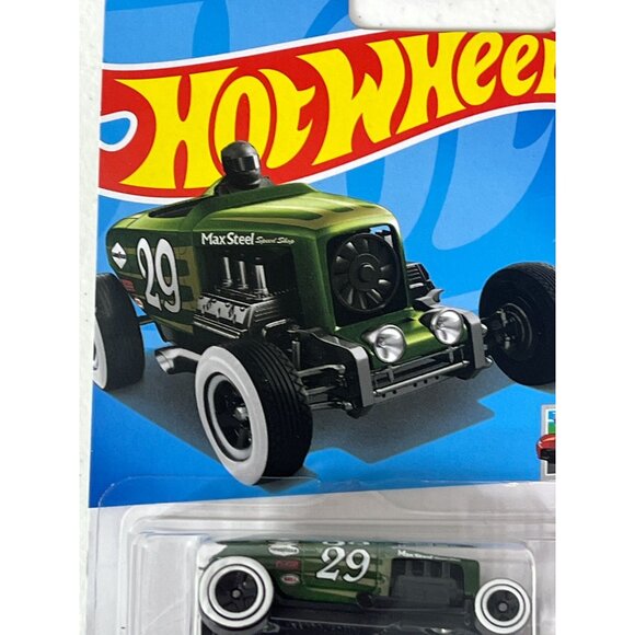 Hot Wheels Max Steel 2024 HW Roadsters 1/5 Green Diecast Car NOC - Picture 5 of 10